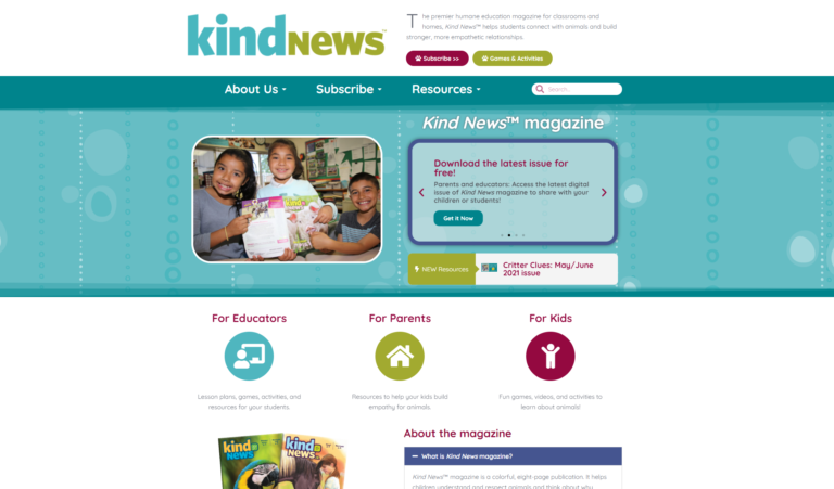 Kind News website